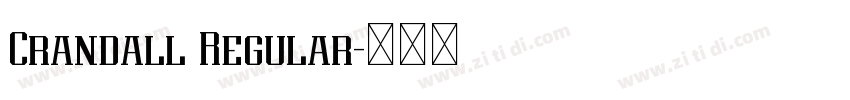Crandall Regular字体转换